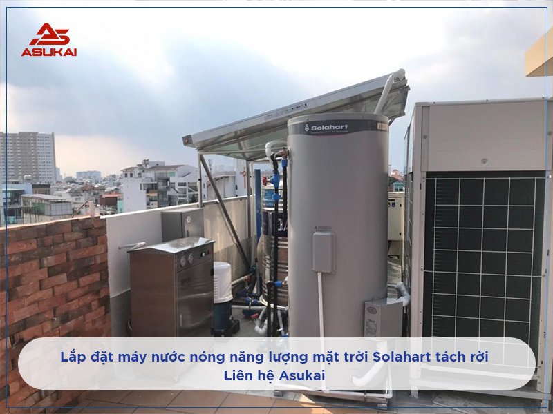 Hệ máy nước nóng năng lượng mặt trời Solahart tách rời - Giải pháp cấp nước nóng an toàn cho gia đình