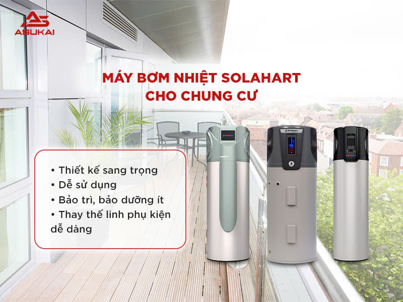 Heatpump Solahart - Giải pháp nước nóng trung tâm cho chung cư cao cấp