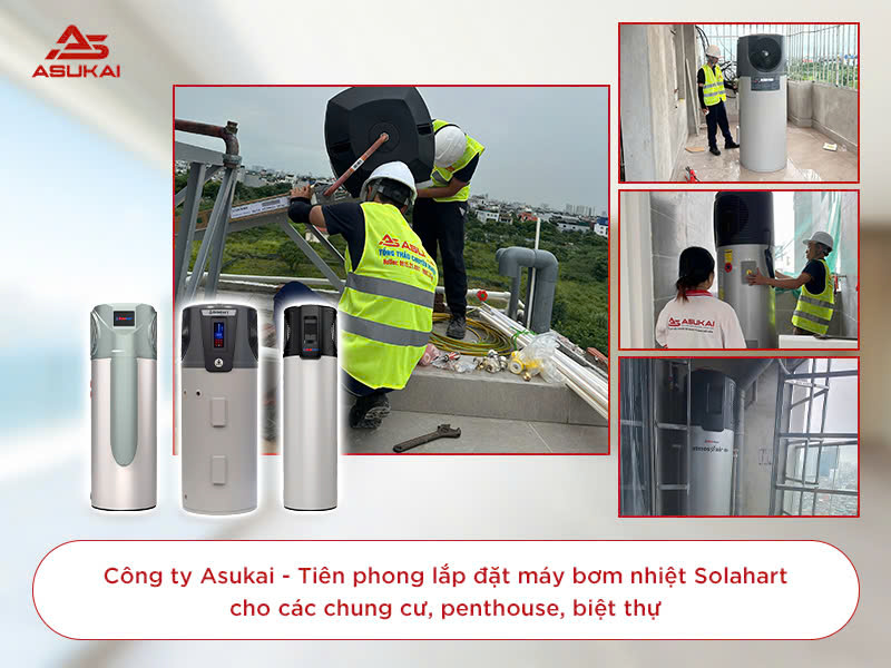 Heatpump Solahart - Giải pháp nước nóng trung tâm cho chung cư cao cấp