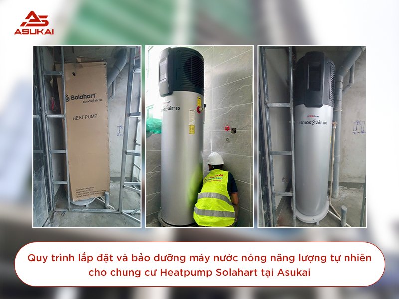 máy nước nóng năng lượng tự nhiên cho chung cư