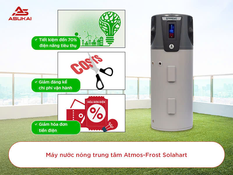 Top 5 ưu điểm vượt trội của máy nước nóng trung tâm Atmos-Frost Solahart