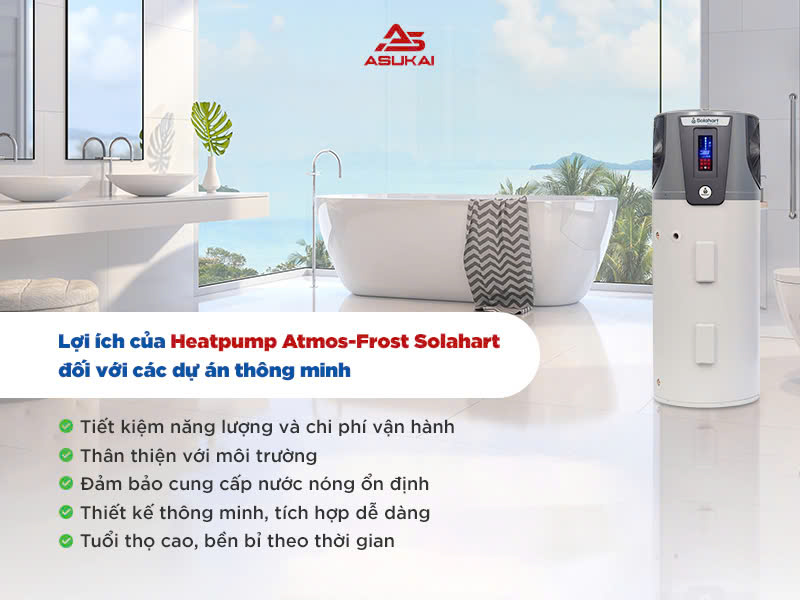Heatpump Atmos-Frost Solahart mang đến giải pháp nước nóng hiện đại cho các dự án thông minh