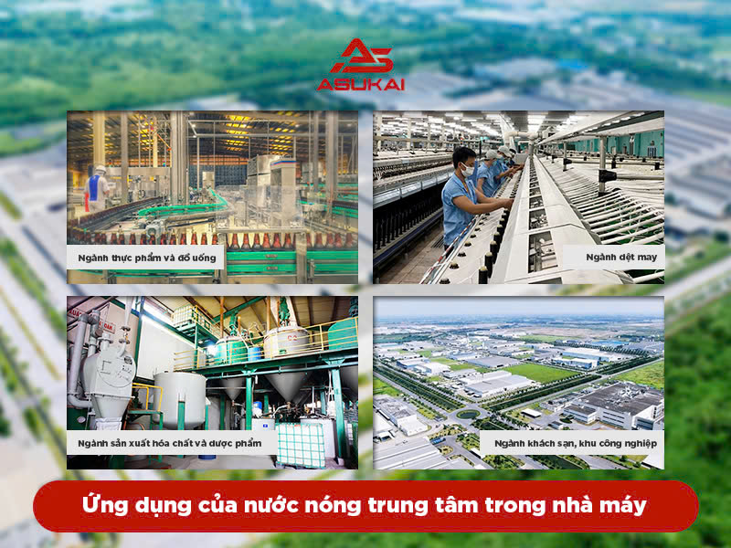 Nước nóng trung tâm cho nhà máy: Giải pháp tối ưu hóa sản xuất và tiết kiệm chi phí