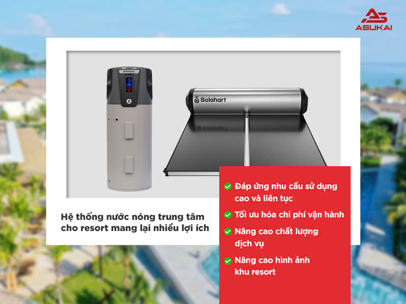 Nước nóng trung tâm cho resort - Giải pháp tiện nghi toàn diện cho nghỉ dưỡng cao cấp